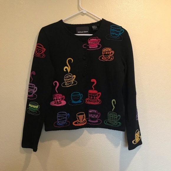 Michael Simon Beaded and Embroidered Cardigan - Picture 4 of 5